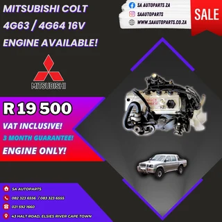 Mitsubishi Colt 2L 2.4L 16V 4G63 4G64 motor engine for sale