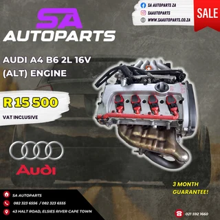 Audi A4 2l Petrol Alt Motor Engine For Sale