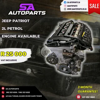 Jeep Patriot 2L petrol motor engine for sale