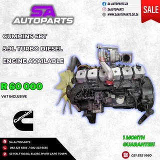 Cummins 6BT 5.9L Turbo Diesel Motor Engine