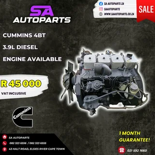 Cummins 4BT 3.9L Turbo Diesel Motor Engine