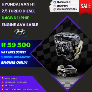 Hyundai Van Diesel Delphie D4CB motor engine for sale