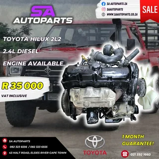 Toyota Hilux 2l2 Diesel 2.4l Motor Engine For Sale