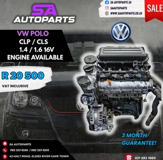 VW Polo CLP CLS  motor engine for sale