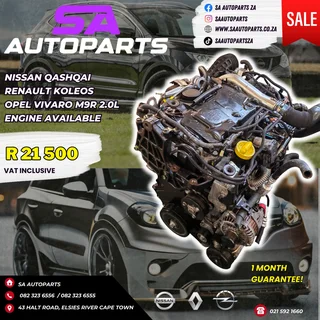 Nissan Opel Renault 2L Turbo Diesel M9R motor engine for sale