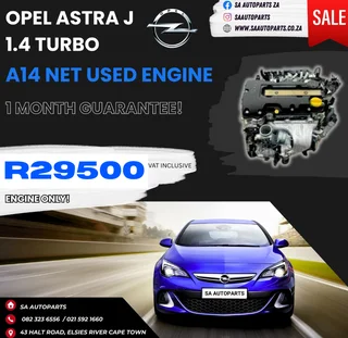 Opel Astra J 1.4 Turbo A14NET B14NET motor engine for sale