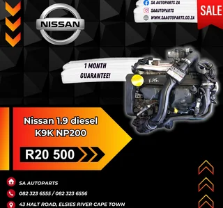 Nissan NP200 Diesel K9K motor engine for sale