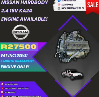 Nissan NP300 2.4L 16V petrol KA24 motor engine for sale