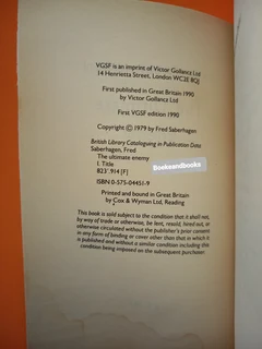 The Ultimate Enemy - Fred Saberhagen - Berserker #5.