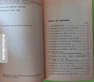 1001 Ways To Enjoy Your Car - Michael Frome.