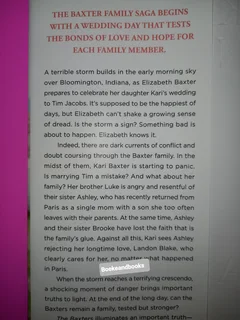 The Baxters - Karen Kingsbury - A Prequel.