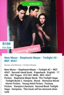 New Moon - Stephenie Meyer - Twilight #2 - REF: 4547.