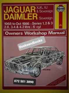Jaguar Daimler 1968 to Oct 1986 - Haynes - Owners Workshop Manual - 242 - 6-Cyl (XJ Type).