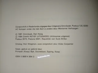 Tjaart Is Anders - Marianne Verhaagen.