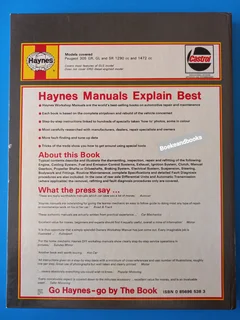 Peugeot 305 Petrol - Haynes - Manual - All Models 1978 To 1980 - Owners Workshop Manual - 538.