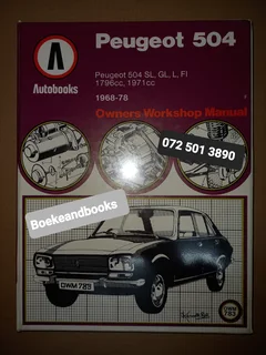 Peugeot 504 - Kenneth Ball - Autobooks - 783 - 1968-78 - Owners Workshop Manual.