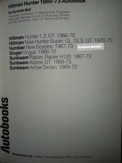 Hillman Hunter - 1966-73 - Autobooks - 901 - Kenneth Ball - Owners Workshop Manual.