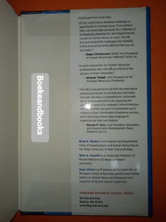 The HR Scorecard - Brian E Becker - Linking People, Strategy, And Performance.