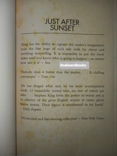 Just After Sunset - Stephen King.