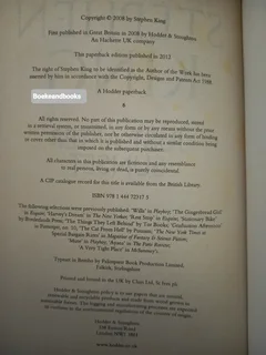 Just After Sunset - Stephen King.