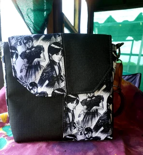 Handbag with Wednesday Addams picture