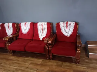 Carved wooden sofa set/ couches