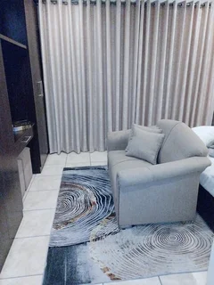 Sofa, fridge, tables, tv stand, vacuum, chairs, washing machine