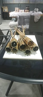 5 Garden wooden lanterns