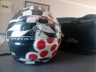 Troy Lee offroad motorcross helmet and carry bag still in excellent condition. R 1800