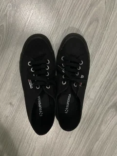Size 5 black Superga Shoes - Ladies