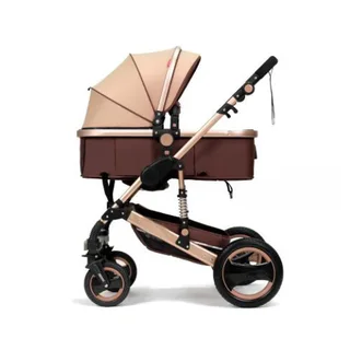 Hardly used Belecoo 3 in 1 Tyrant Luxury Stroller - Khaki