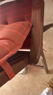 Outside table with 6 chairs pillows included