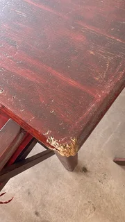 Outside table with 6 chairs pillows included