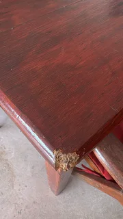 Outside table with 6 chairs pillows included