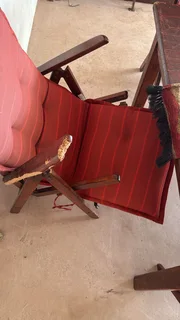 Outside table with 6 chairs pillows included