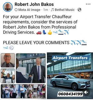 Robert John Bakos Airport Transfers