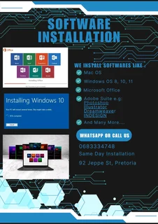 We install different types of laptop softwares