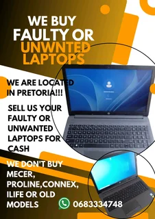 Sell us your faulty or unwanted laptops for cash