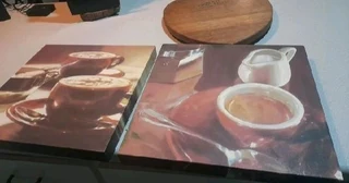 2 kitchen canvasses for sale