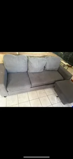 Couch with ottoman