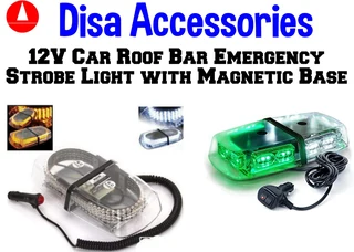 Car Roof Bar Emergency Strobe Light With Magnetic Base
