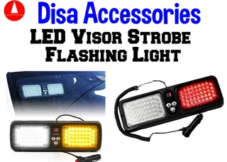 LED Visor Strobe Flashing Light