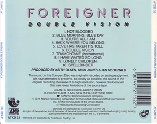 Foreigner - Double Vision (CD)