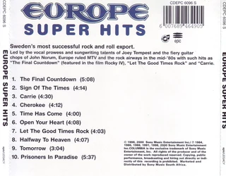 Europe - Super Hits (CD)