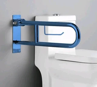 High-quality Stainless steel Bathroom U Shape safety fold down Armrest grab rail bar for sale