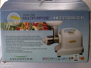 Matstone 6-in-1 multi-purpose slow masticating Cold Press Juicer for sale