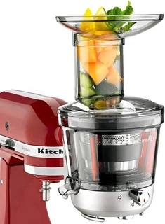 Kitchen aid ksm1ja masticating cold press juicer and sauce attachment 1L silver for sale