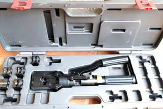 Hellermann Tyton Kudos hydraulic crimp tool hycp-185 crimp kit with 6 dies for sale