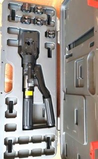 Hellermann Tyton Kudos hydraulic crimp tool hycp-185 crimp kit with 6 dies for sale