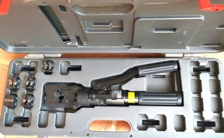 Hellermann Tyton Kudos hydraulic crimp tool hycp-185 crimp kit with 6 dies for sale